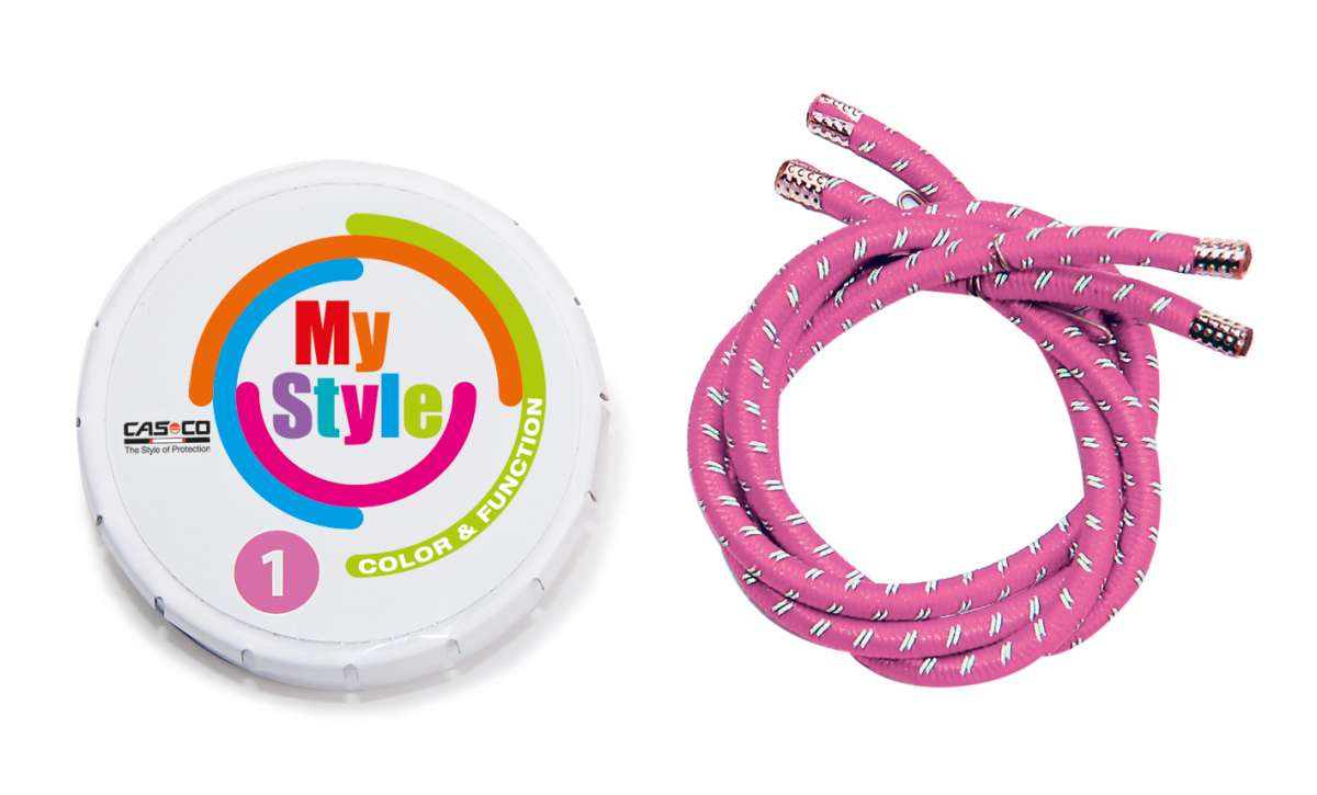MyStyle Casco Streifen pink