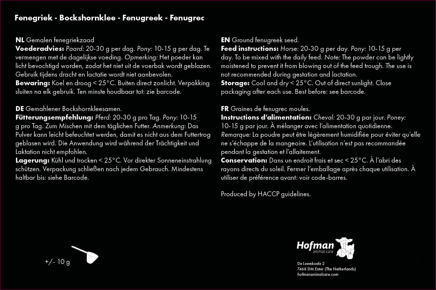 Excellent Horse Herbs Bockshornklee 1 kg