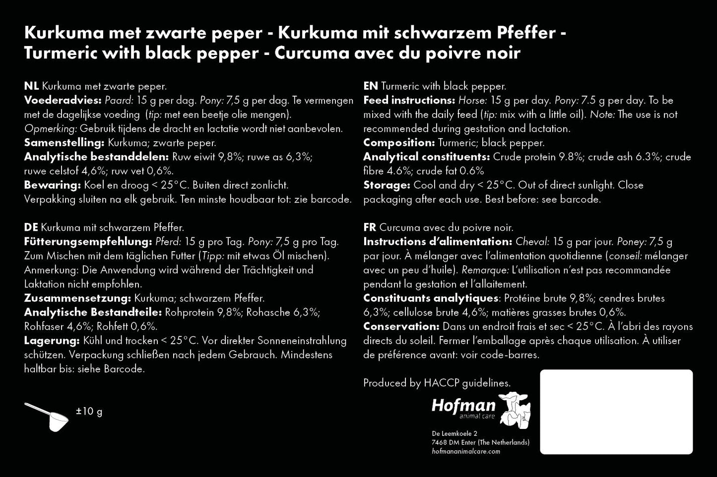 Excellent Horse Herbs Kurkuma 500 g