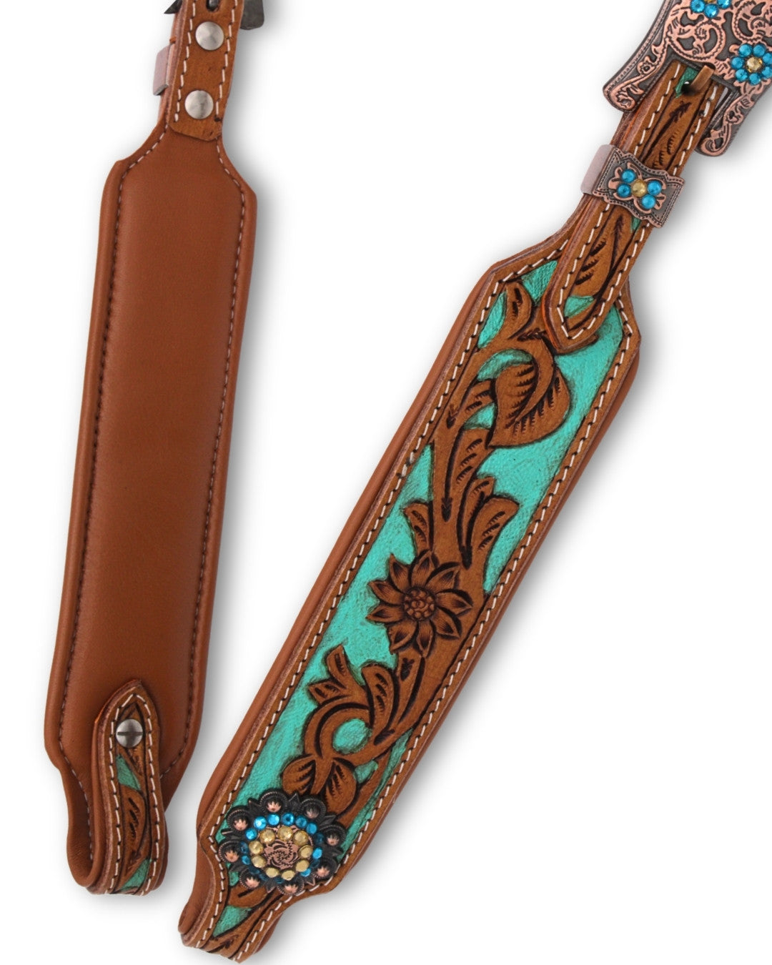 Zweiohr Super Soft anatomische Westerntrense Türkis mit Perlen-Earloop,