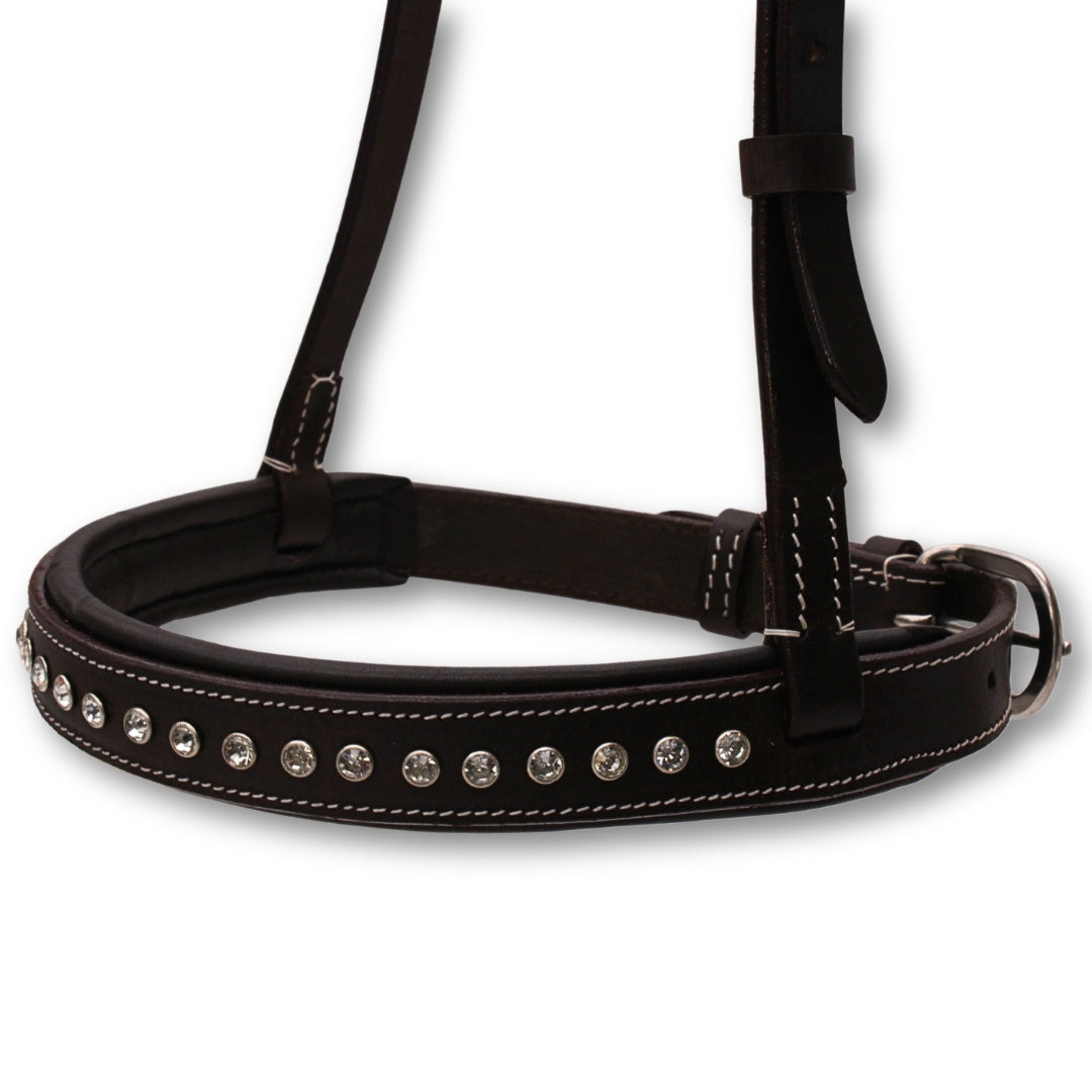 Super Soft Mouth Closer dunkelbraun mit Strasssteinchen,