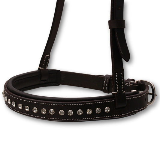 Super Soft Mouth Closer dunkelbraun mit Strasssteinchen,