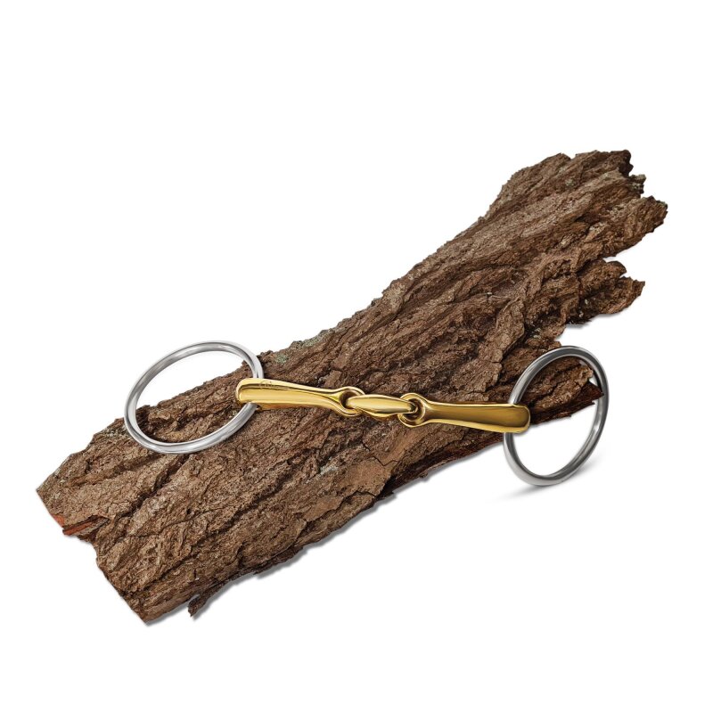 Wassertrense, doppelt gebrochen, Messing