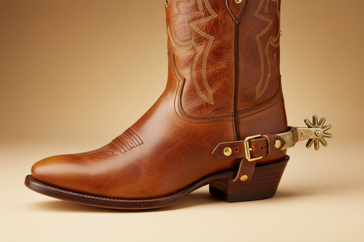 Cowboystiefel mit Sporen