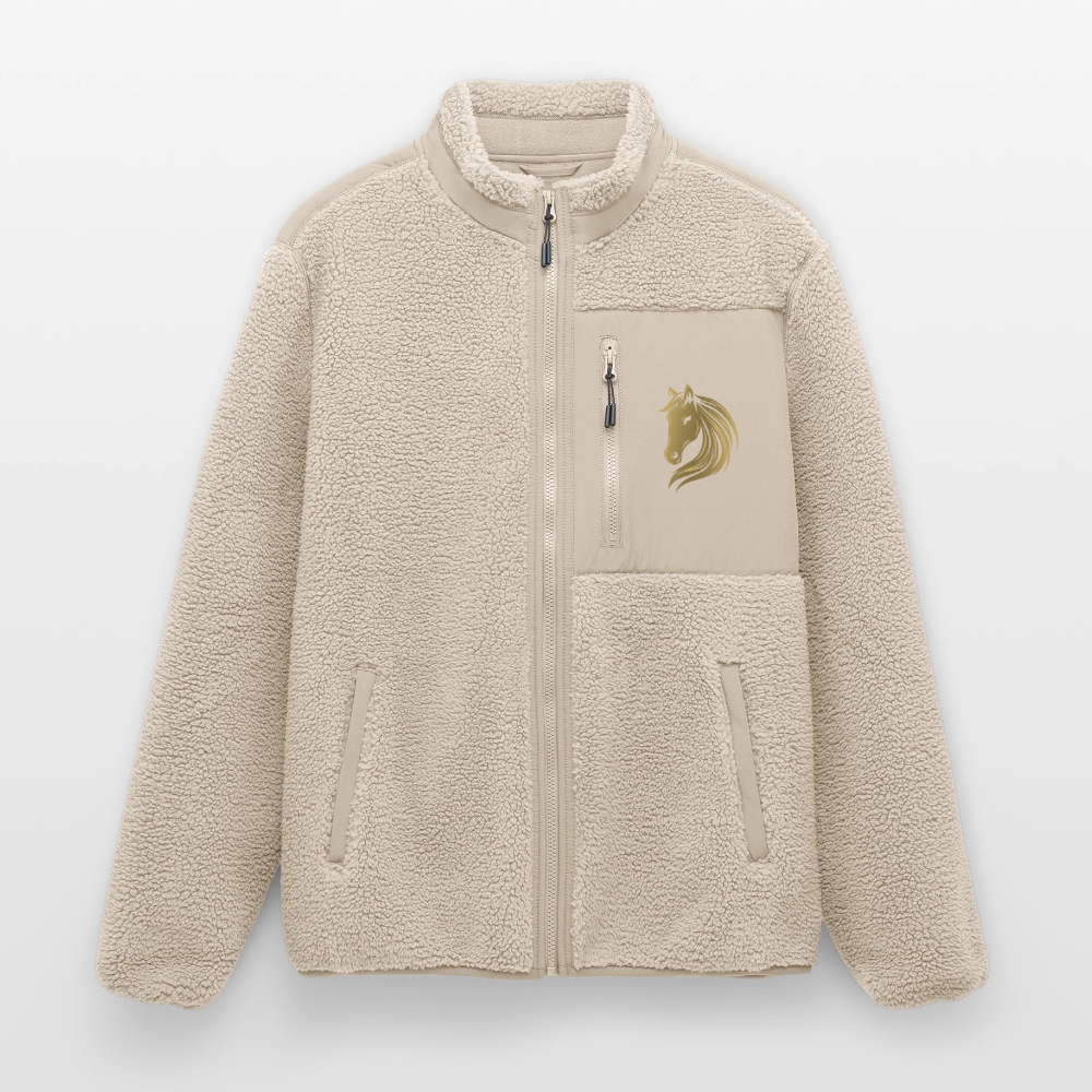 RELAXED FIT Unisex Sherpajacke von Stanley/Stella - Beige