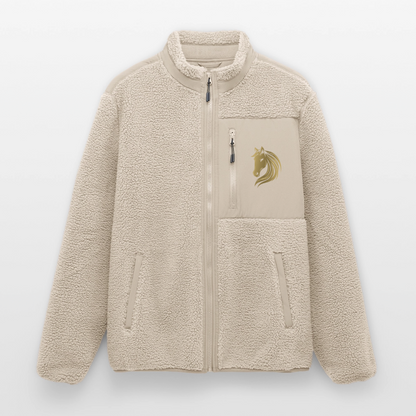 RELAXED FIT Unisex Sherpajacke von Stanley/Stella - Beige