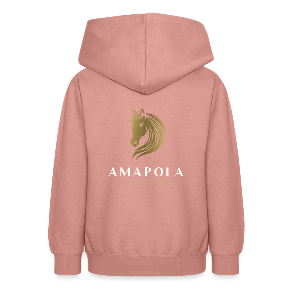 Teen Hoodie - dusky rose