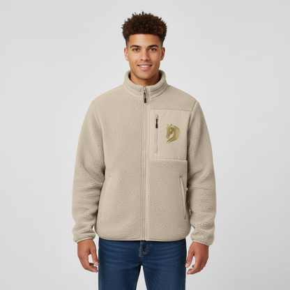 RELAXED FIT Unisex Sherpajacke von Stanley/Stella - Beige