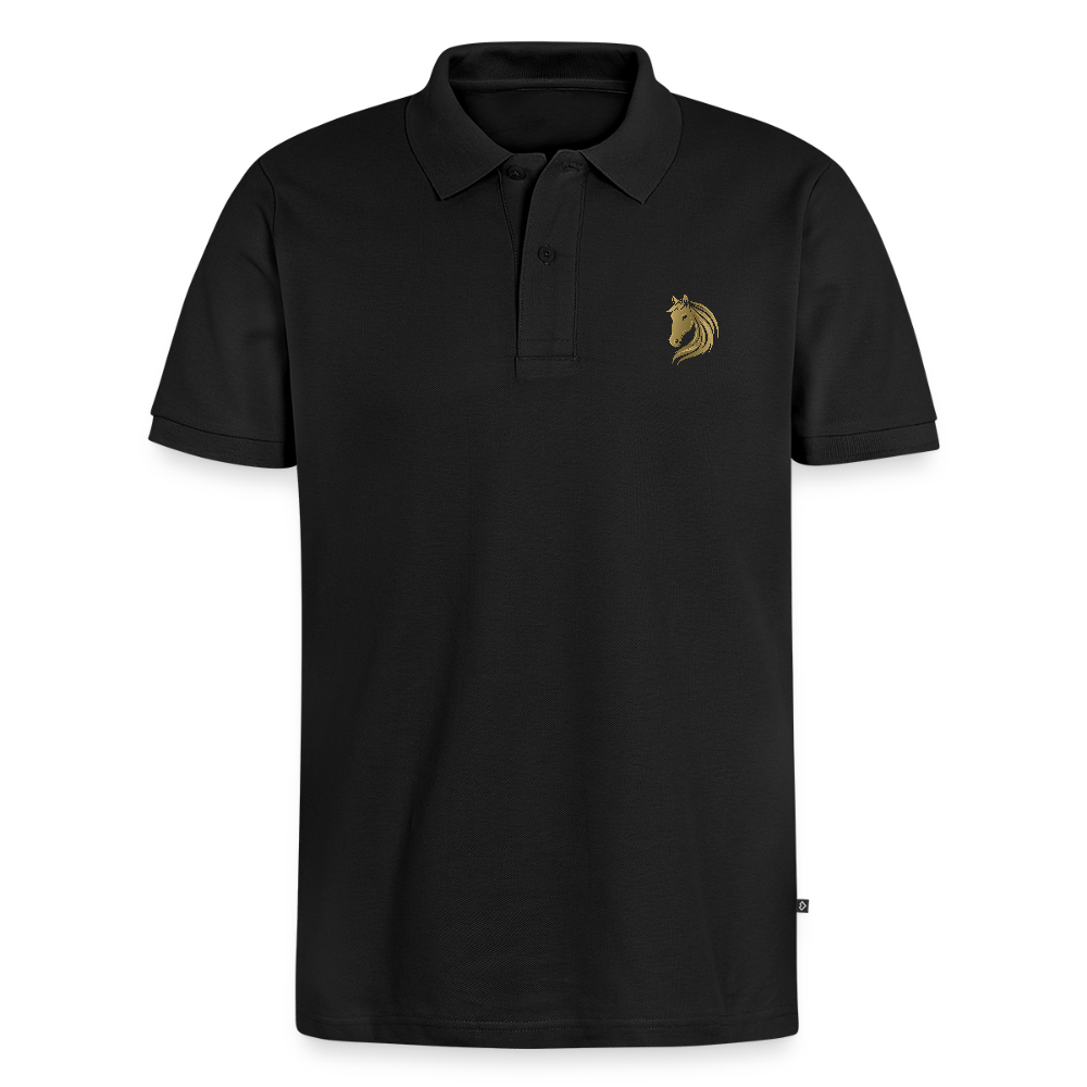 Men's Premium Organic Polo Shirt - black