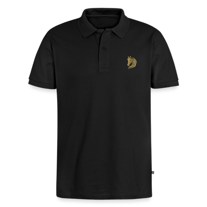 Men's Premium Organic Polo Shirt - black