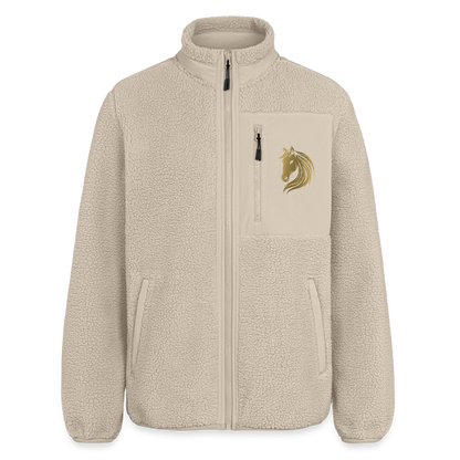 RELAXED FIT Unisex Sherpajacke von Stanley/Stella - Beige