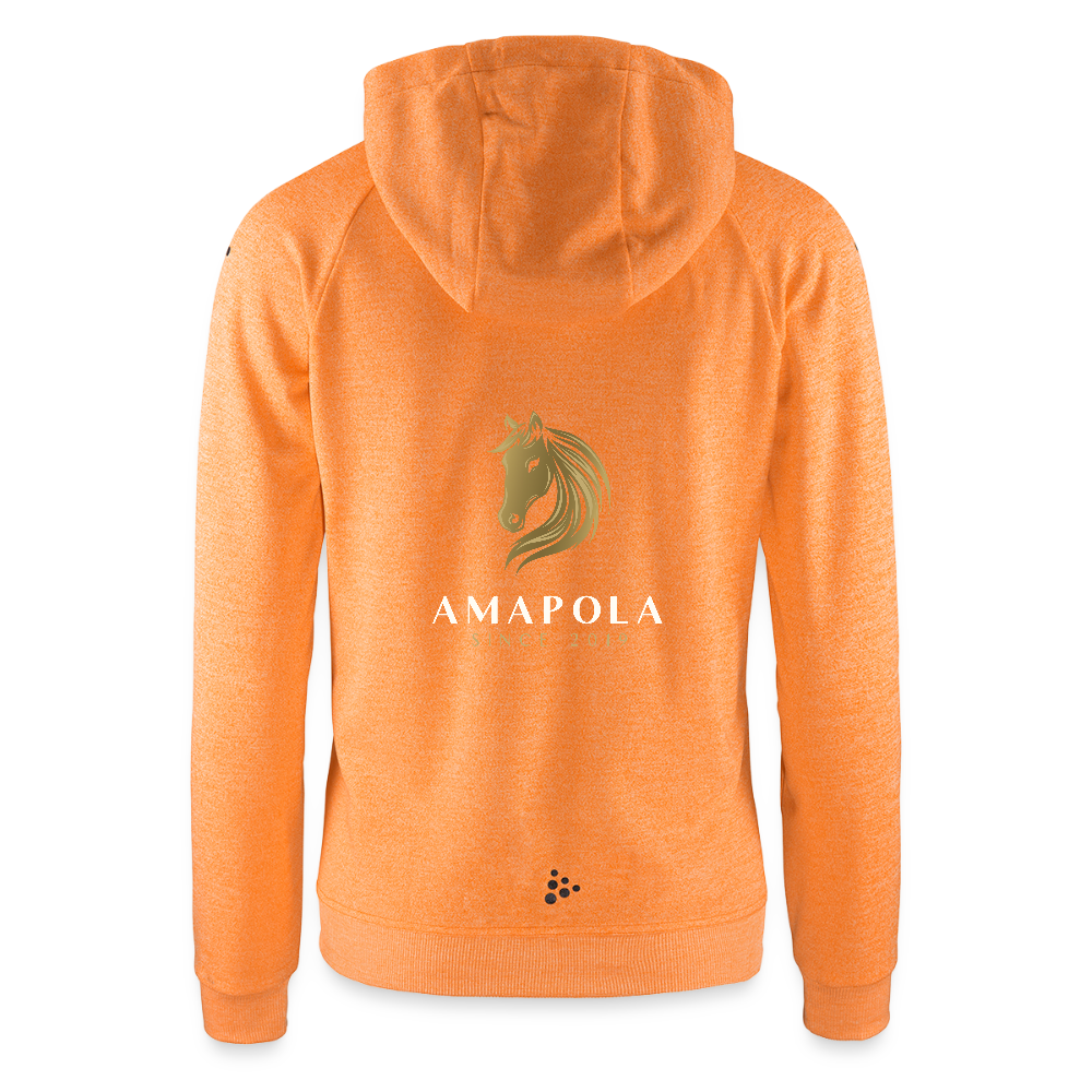 CRAFT ADV Unify Frauen Kapuzenjacke - Hellorange meliert