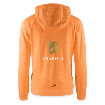 CRAFT ADV Unify Frauen Kapuzenjacke - Hellorange meliert