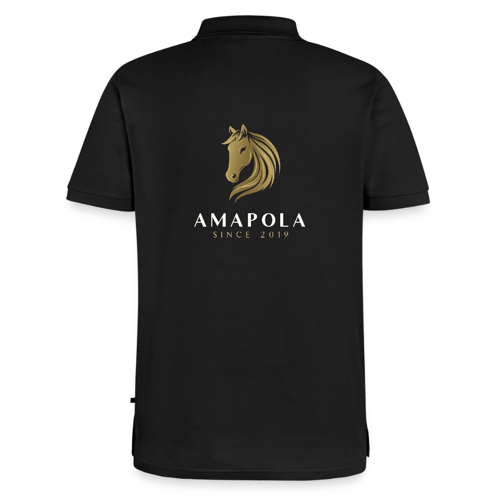 Men's Premium Organic Polo Shirt - black