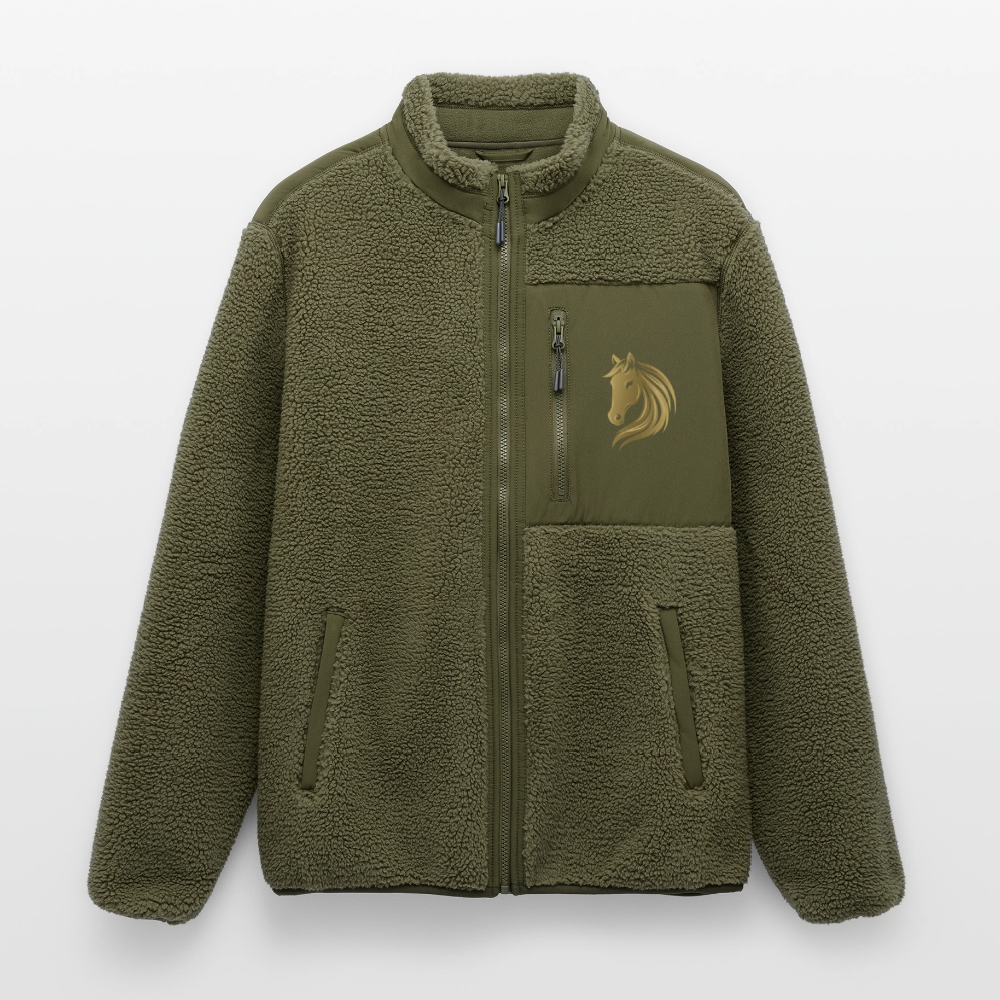 RELAXED FIT Unisex Sherpajacke von Stanley/Stella - Khaki