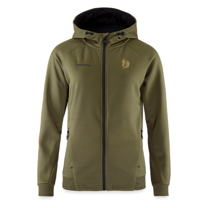 CRAFT ADV Unify Frauen Kapuzenjacke - Khaki Grün