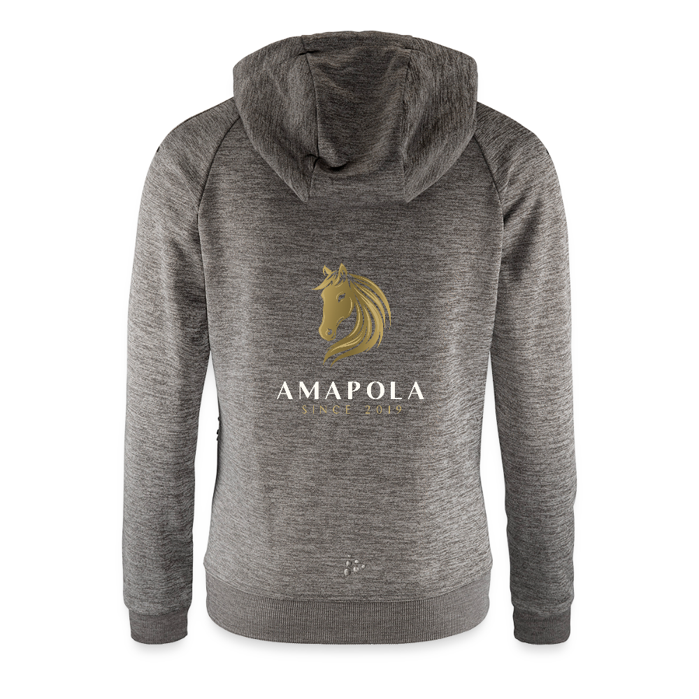 CRAFT ADV Unify Frauen Kapuzenjacke - Dunkelgrau meliert