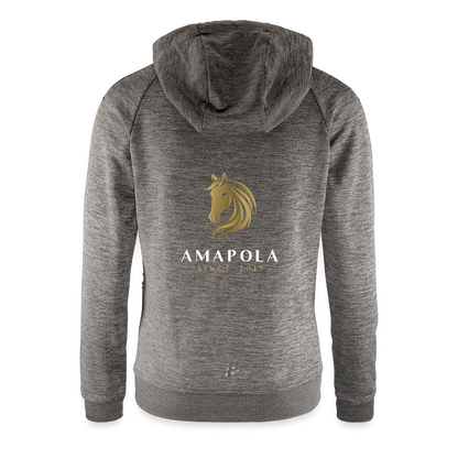 CRAFT ADV Unify Frauen Kapuzenjacke - Dunkelgrau meliert