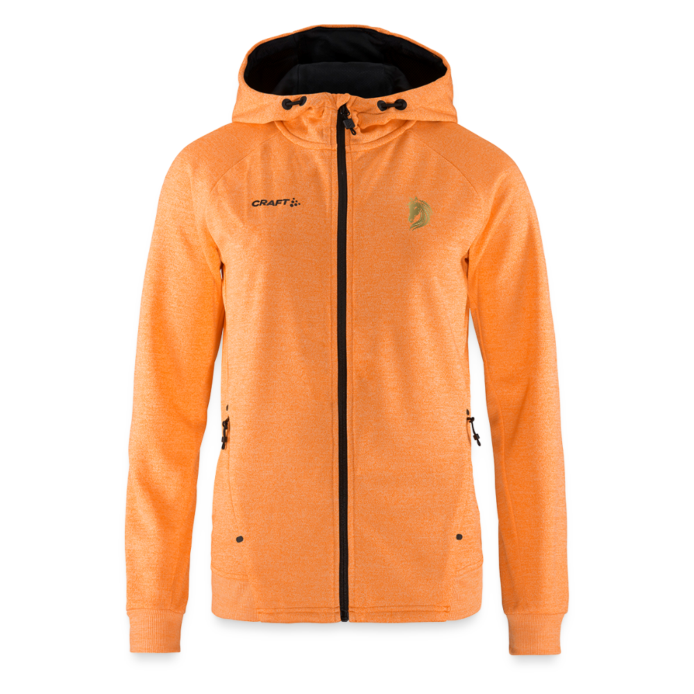 CRAFT ADV Unify Frauen Kapuzenjacke - Hellorange meliert