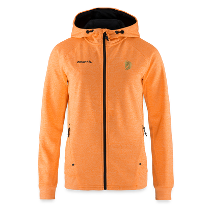 CRAFT ADV Unify Frauen Kapuzenjacke - Hellorange meliert