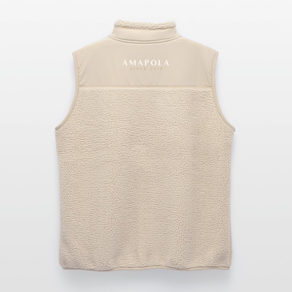 MEDIUM FIT Unisex Sherpa-Weste von Stanley/Stella - Beige