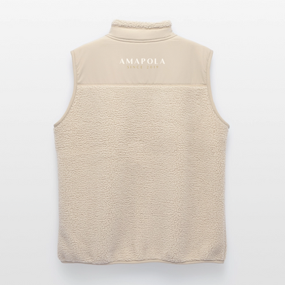 MEDIUM FIT Unisex Sherpa-Weste von Stanley/Stella - Beige