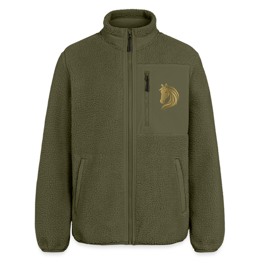 RELAXED FIT Unisex Sherpajacke von Stanley/Stella - Khaki