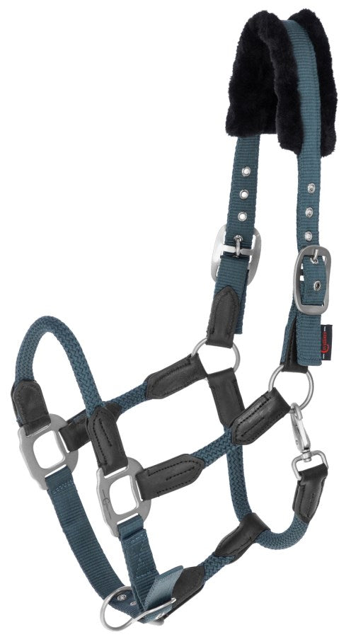 Halfter mit Webpelz-Polsterung Cordano smoked-blue
