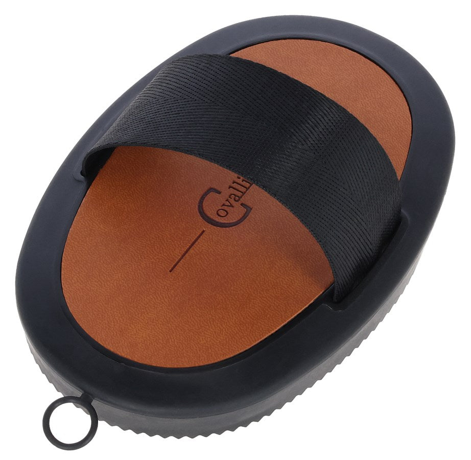 Striegel mit Kunstledereinsatz