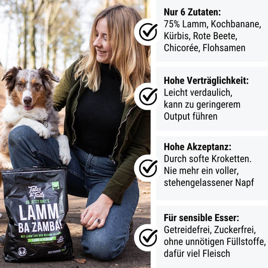 LammBa Zamba! - Softes Trockenfutter - Hundefutter mit Lamm