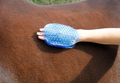 Magnet-Massage-Striegel royalblau,