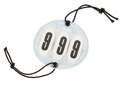 Turniernummern 3-Stellig Gummiband-Befestigung