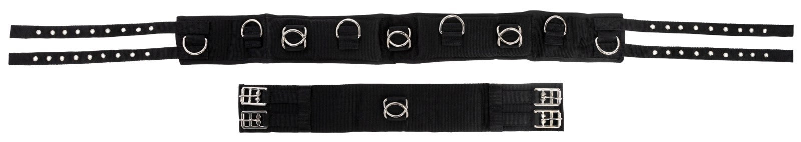 Longiergurt breit und weich, schwarz,