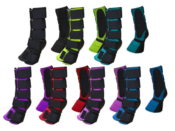 Super Combination Boots, Kombinationsboots, 2in1 Gamaschen und Hufglocken in einem,