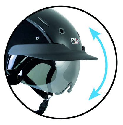 Integrierte Klappbrille klar