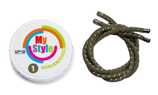 MyStyle Casco Streifen oliv reflektor