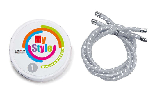 MyStyle Casco Streifen silber