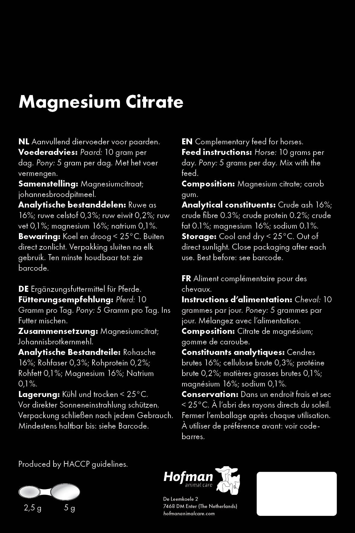 Excellent Horse Magnesium Citrate
