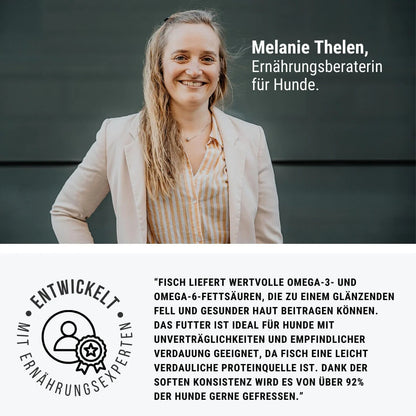 Noch ganz Fisch im Kopp? Softes Trockenfutter - Hundefutter mit Fisch