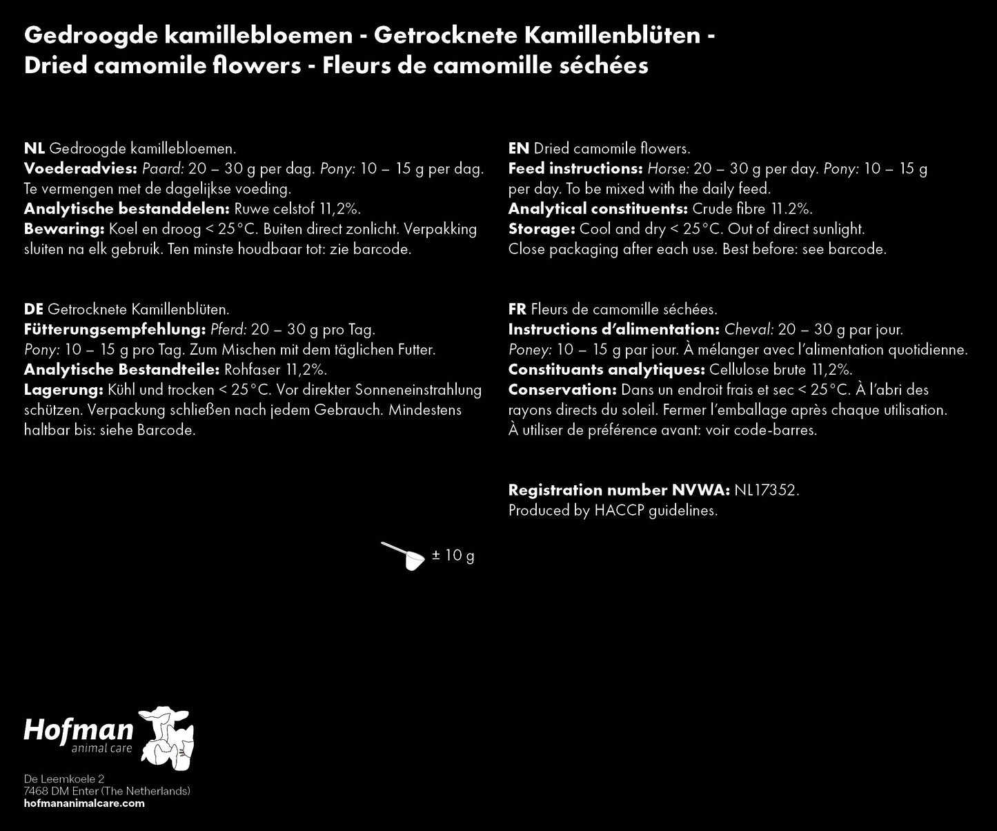 Excellent Horse Herbs Kamille 1 kg