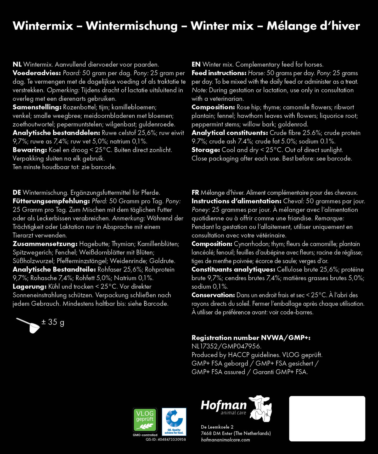 Excellent Horse Herbs Wintermix 1 kg