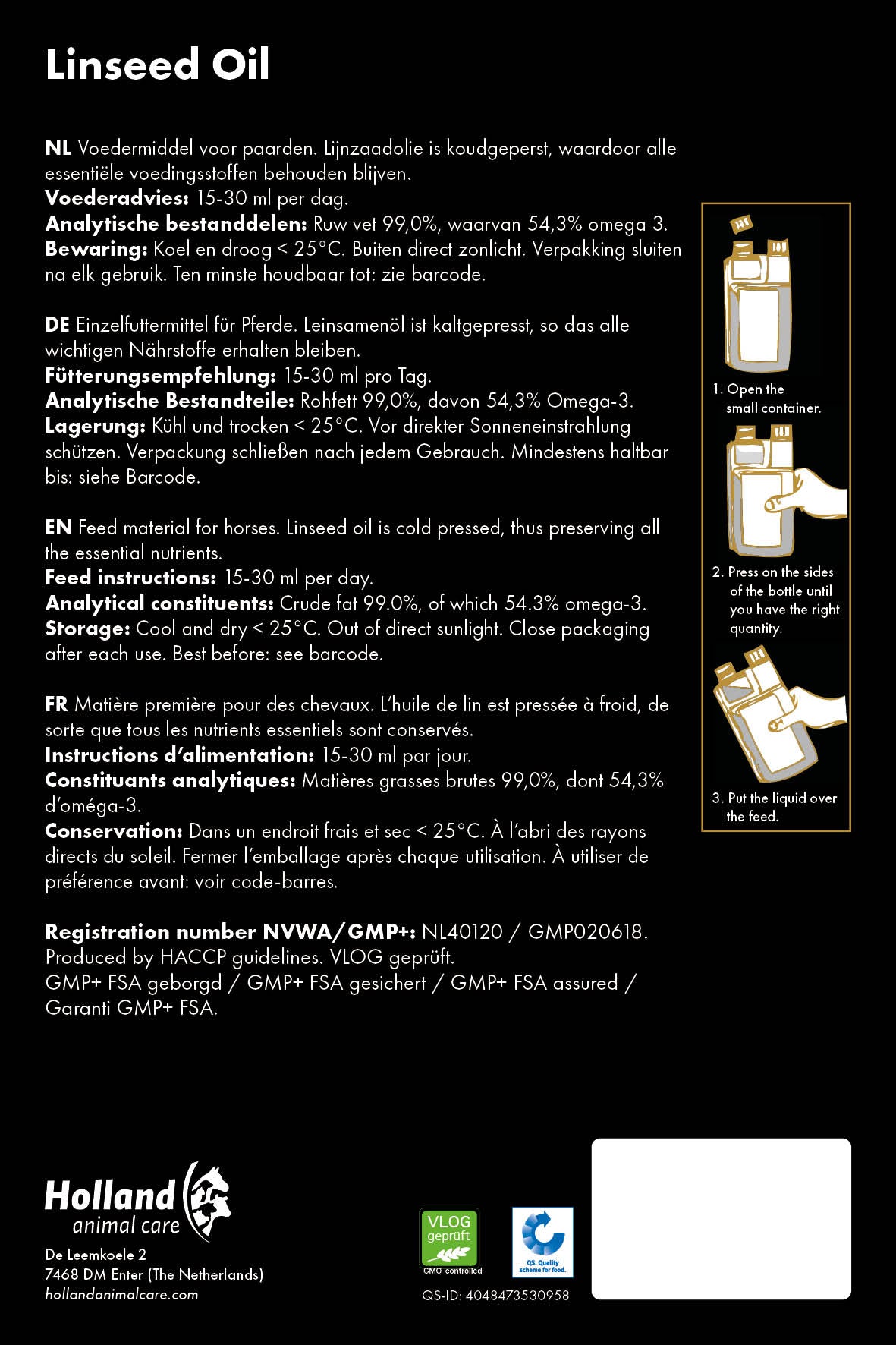 Excellent Horse Leinsamenöl