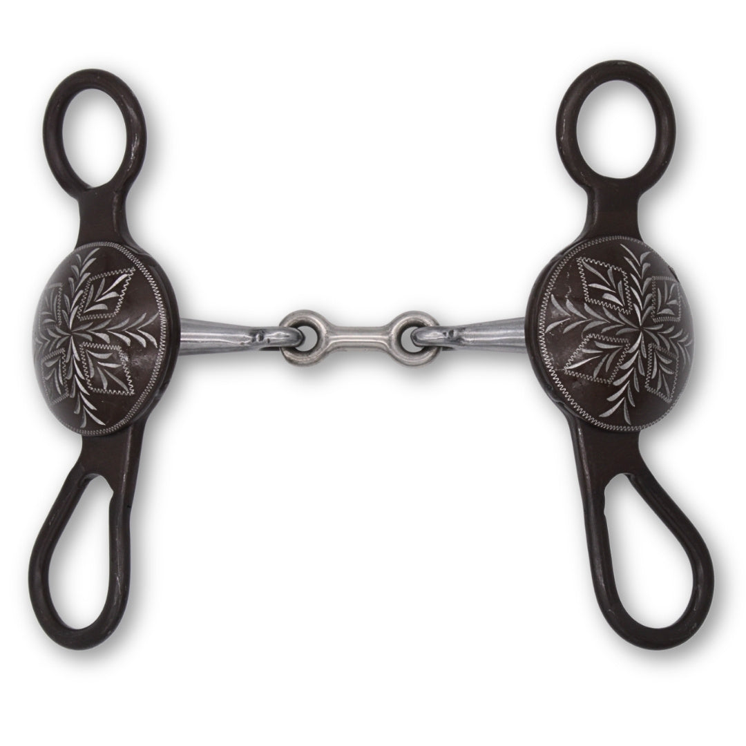 Snaffle Westernbit doppelt gebrochen mit Shanks 11,5 Baby-Bit