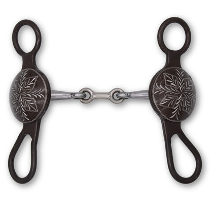 Snaffle Westernbit doppelt gebrochen mit Shanks 11,5 Baby-Bit