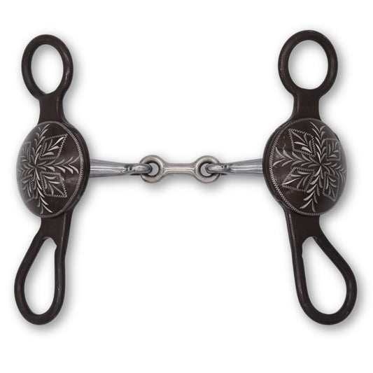 Snaffle Westernbit doppelt gebrochen mit Shanks 11,5 Baby-Bit