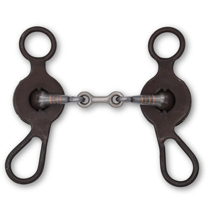 Snaffle Westernbit doppelt gebrochen mit Shanks 11,5 Baby-Bit,
