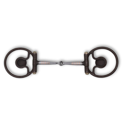 Snaffle Westernbit mit Texasstern Conchos 13,5 cm,