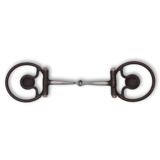 Snaffle Westernbit mit Texasstern Conchos 13,5 cm,
