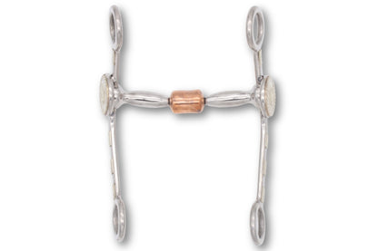 Western Snaffle Bit mit Kupferrolle 12,5cm,
