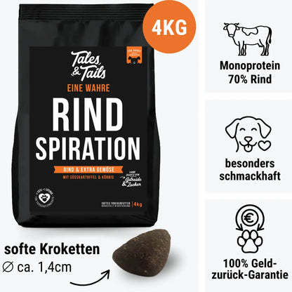Eine wahre Rindspiration - Softes Trockenfutter - Hundefutter mit Rind